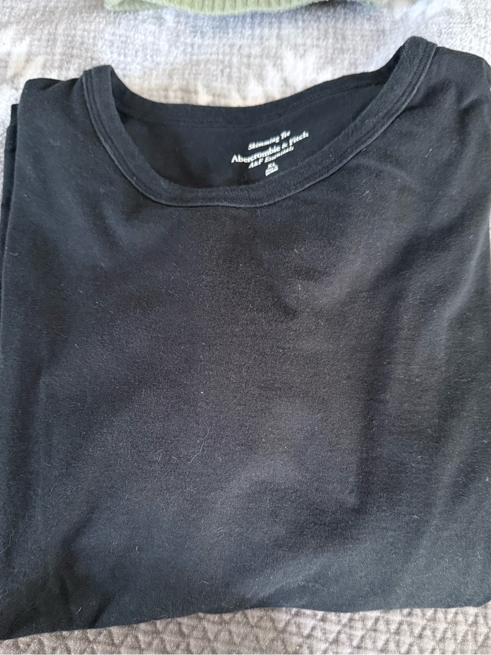 Abercrombie & Fitch Men's Black Short Sleeve Crew Tee